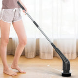 Cordless Electric Spin Scrubber Rechargeable Cleaning Brush with 7 Replaceable Brush Heads Black