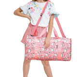 Kids Travel Duffle Bag Water Resistant Carry On Weekender Bag with Wet Pocket for Gym Sport Dance Style 2