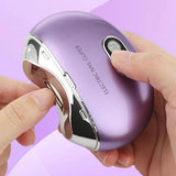 Electric Nail Clipper with LCD Display 3-Speed Adjustable Nail Trimmer USB Rechargeable Nail Grooming Tool Purple