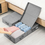 Underbed Storage Containers Bin with Lids Storage Organizer Box with Handle for Clothes Blankets Style 2
