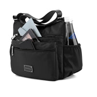 Women Shoulder Handbag Multi-Pocket Crossbody Purse Fashion Satchel Black