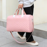 Women Large Travel Duffle Bag Carry-on Overnight Bag Weekend Travel Tote Bag Yoga Gym Bag Pink