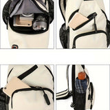 Water-resistant Travel Chest Pack Outdoor Shoulder Sling Bag Crossbody Bag with Earphone Hole White