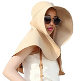 Sun Hats Wide Brim Fishing Hat UV Protection Bucket Hats Khaki