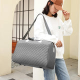 Women Large Travel Duffle Bag Carry-on Overnight Bag Weekend Travel Tote Bag Yoga Gym Bag Gray