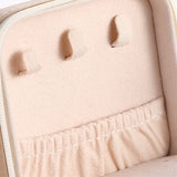 S Initial Letter Travel Jewelry Box Jewelry Case Jewelry Organiser with Mirror for Ring Necklace Earring Jewelry Storage