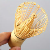 5-Piece Set Traditional Matcha Tea Tools Bamboo Whisk Ceramic Bowl Accessories for Matcha Brewing White