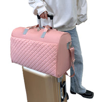 Women Large Travel Duffle Bag Carry-on Overnight Bag Weekend Travel Tote Bag Yoga Gym Bag Pink