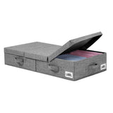 Underbed Storage Containers Bin with Lids Storage Organizer Box with Handle for Clothes Blankets Style 2