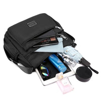 Women Shoulder Handbag Multi-Pocket Crossbody Purse Fashion Satchel Black