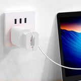 2-in-1 Silicone Charger Protector with Cord Wrap Power Adapter Case for 18W/20W Apple USB-C Charger White