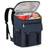 Portable Insulated Backpack Leak Proof  Camping Cooler Bag Blue