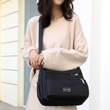 Women Shoulder Handbag Multi-Pocket Crossbody Purse Fashion Satchel Black