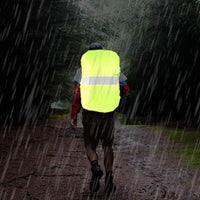Hi-Visibility Backpack Rain Cover with Reflective Strip Waterproof Backpack Cover Green