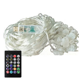 Smart Curtain Lights – 400 LEDs Color-Changing Dynamic DIY Light String with Music Sync Style 3