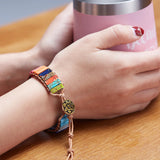 Bohemian Style Bracelet Leather Wrap Bracelets Boho Friendship Jewelry Style 1