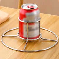 Beer Can Chicken Holder Stainless Steel Stand with Handle for Grill & Smoker Style 1