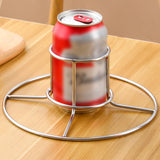 Beer Can Chicken Holder Stainless Steel Stand with Handle for Grill & Smoker Style 1