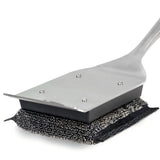 Stainless Steel Bristle-Free Grill Brush & Scraper Outdoor Grill Cleaner
