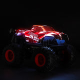 RC Dinosaur Monster Truck 1:20 Scale Toy with Lights and Music Red