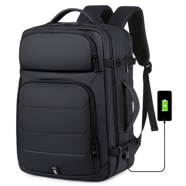 Large Capacity Expandable Business Luggage Backpack Water-repellent Travel Bag Laptop Bag