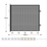 Retractable Mesh Pet Barrier Dog Gate Security Fence for Stairs Doorways Medium