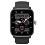 Bluetooth Calling Smartwatch with 1.85 Inch Display – Fitness & Health Tracker for Men & Women Black