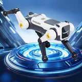 AI Robot Dog Toy Remote Control Stunt with Voice Commands Gray
