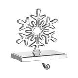 Snowflake Christmas Stocking Holders Metal Mantel Stocking Hangers