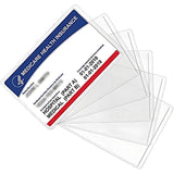 16PCS Card Holder Protector Sleeves Clear For Credit Card Business Card