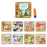 Reusable Water Coloring Book Water Doodle Painting Notebook Toy Style 1