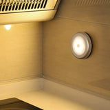 3Pcs Motion Sensor LED Lights Battery Operated Night Lights for Closet Cabinet Hallway Stair Warm White Light