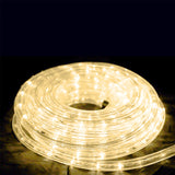 Solar Rope Lights 12m 100 LED with 8 Modes for Parties and Weddings Warm White