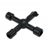 Multi-Functional Electrical Switchboard Key Wrench Tool Black