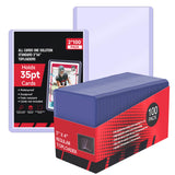100 Pack 35PT Top Loader Card Protectors