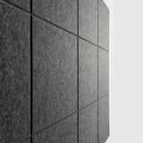 12Pcs Large Felt Bulletin Board Wall Tiles for Office & HomePanels Black