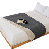 Water Resistant Pet Blanket Furniture Protector Washable Pet Couch Cover for Dogs Cats Indoor Outdoor Dark Grey