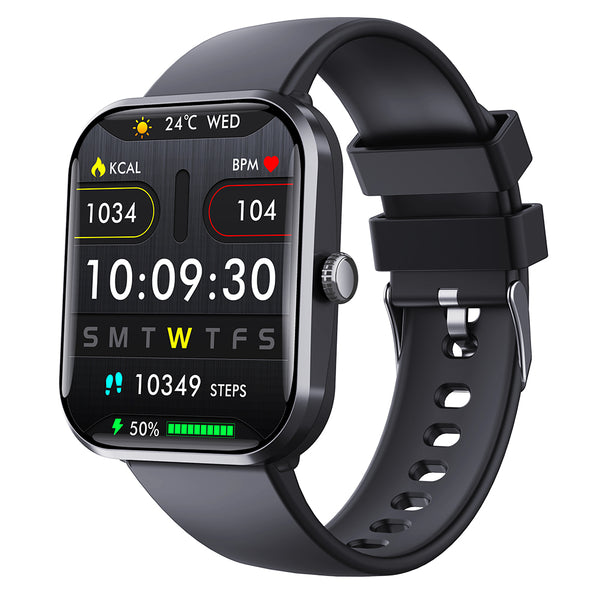 Bluetooth Smart Watch Water-Resistant Sport Activity Tracker Blood Pressure Sleep Monitor Style 1