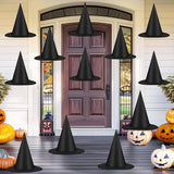 12Pcs Halloween Witch Hats – Wizard Costume Accessories with Nylon Rope