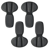 2 Pairs of Back of Heel Cushion Pads Mesh Adhesive Heel Grips Inserts Heel Protectors Black