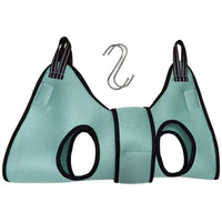 Small Pet Grooming Hammock Dog Cat Hanging Sling for Bathing Trimming Nailcare Green