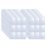 100pcs Card Sleeves Collector Binder Cards 9 Grids Album Baseball Holder Sheets