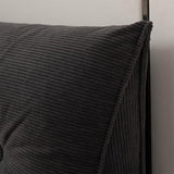 Headboard Pillow Triangle Pillows for Bed Sofa Dorm Room Black