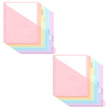 16PCS Plastic Binder Dividers with Tabs A4 Subject Dividers for Student Teacher