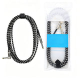 3m Guitar Cable 6.35mm Electric Instrument Bass Cord for Bass Amp