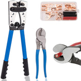 Cable Lug Crimping Tool Wire Crimper for 6 to 50 mm square Cables Set
