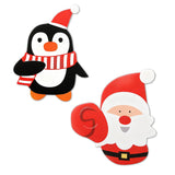 100PCS Christmas Party Lollipop Holders – Santa Claus Candy Paper Card Decorations