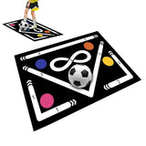 Quiet Non-Slip Indoor Soccer Training Mat Footwork Practice Pad Style 1