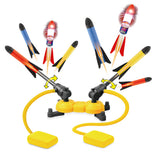 Dueling Rocket Launcher Toy Set with 8 Foam Rockets