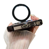 Thin Shockproof Stand Case Compatible with Samsung Galaxy S26 Ultra with Lens Cover Black
